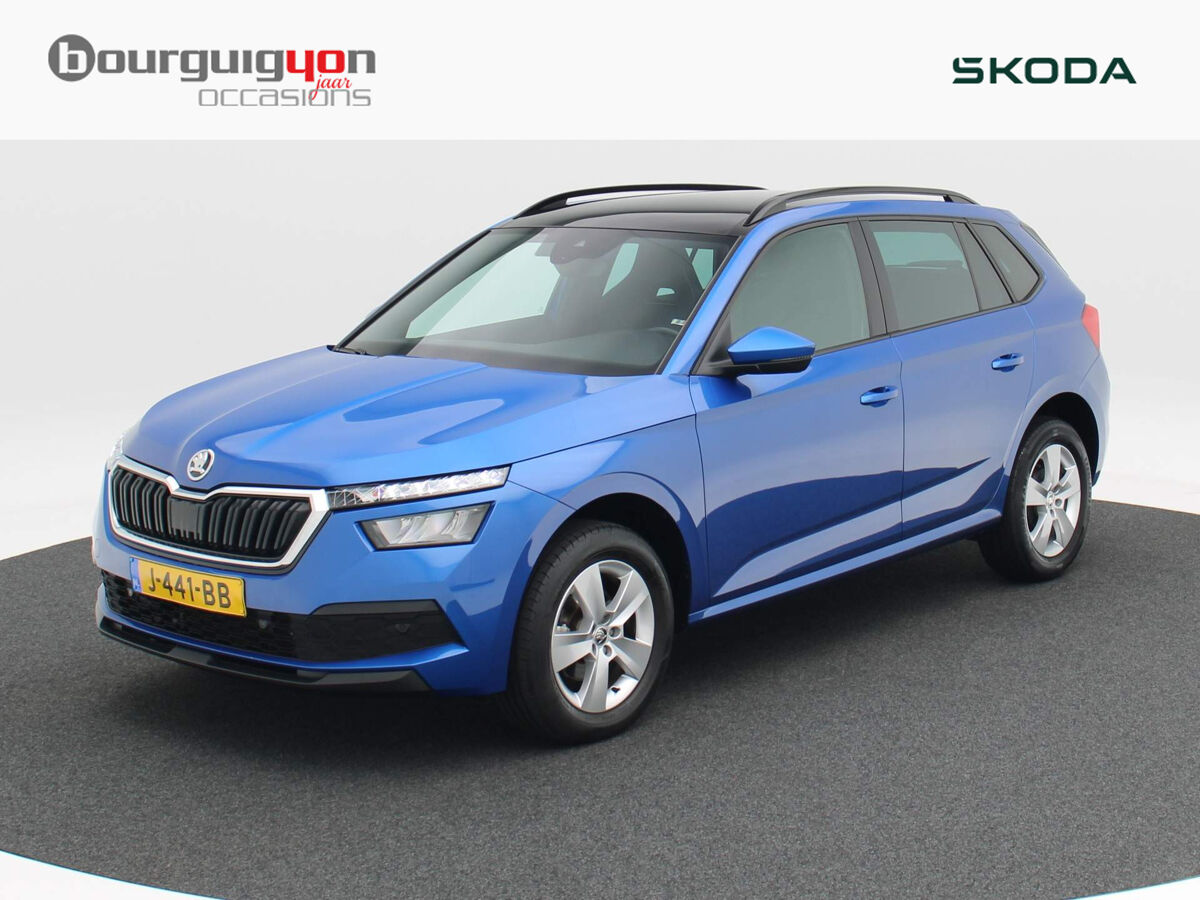 Škoda Kamiq 1.0 TSi 115 Pk DSG Sport Business | Panoramadak | Trekhaak | Stoelverwarming | App Connect | Adapt. Cruise | 62.797 Km!!