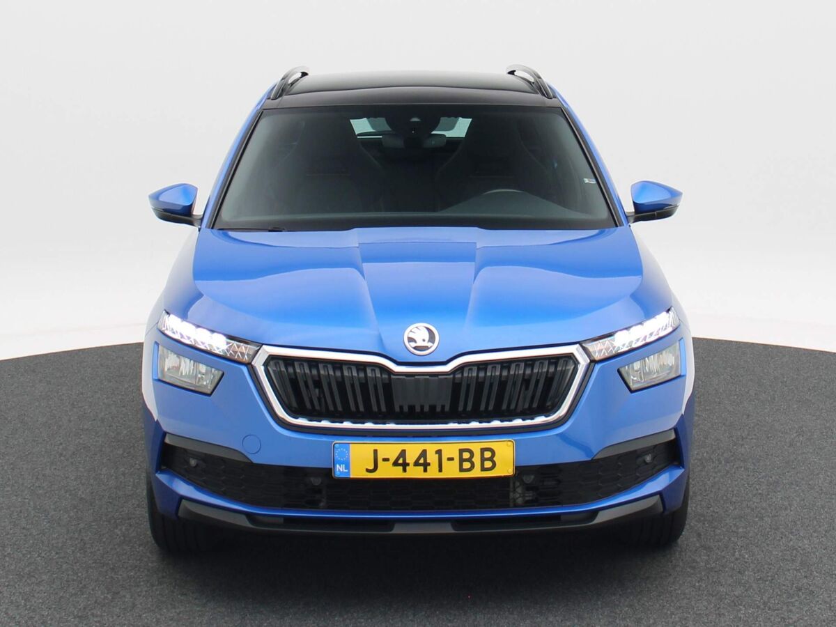 Škoda Kamiq 1.0 TSi 115 Pk DSG Sport Business | Panoramadak | Trekhaak | Stoelverwarming | App Connect | Adapt. Cruise | 62.797 Km!!