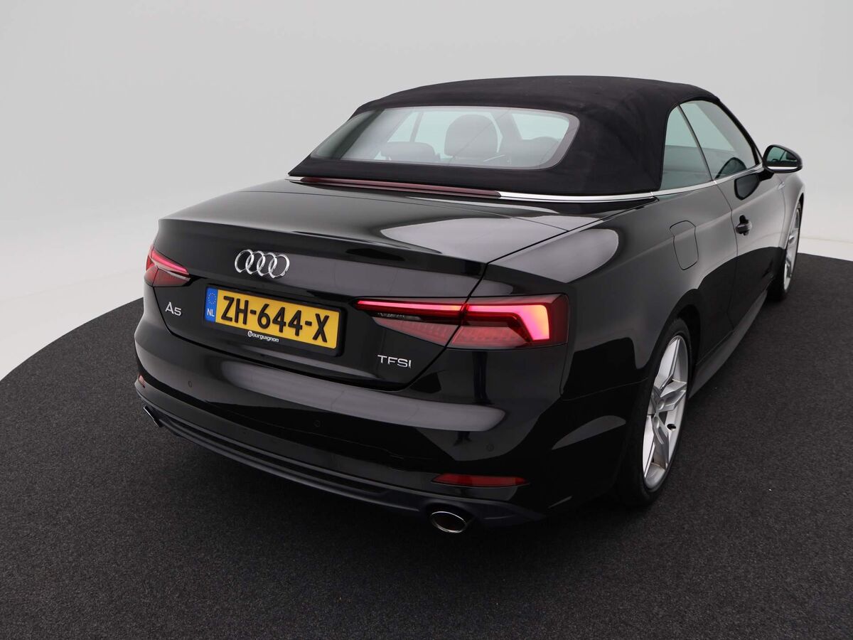 Audi A5 Cabriolet Cabriolet 2.0 TFSi 190 Pk S-Line | Nekverwarming | Cruise | Elek. Stoel | ECC | Carplay | Camera | 19 Inch | 79.955 Km!!