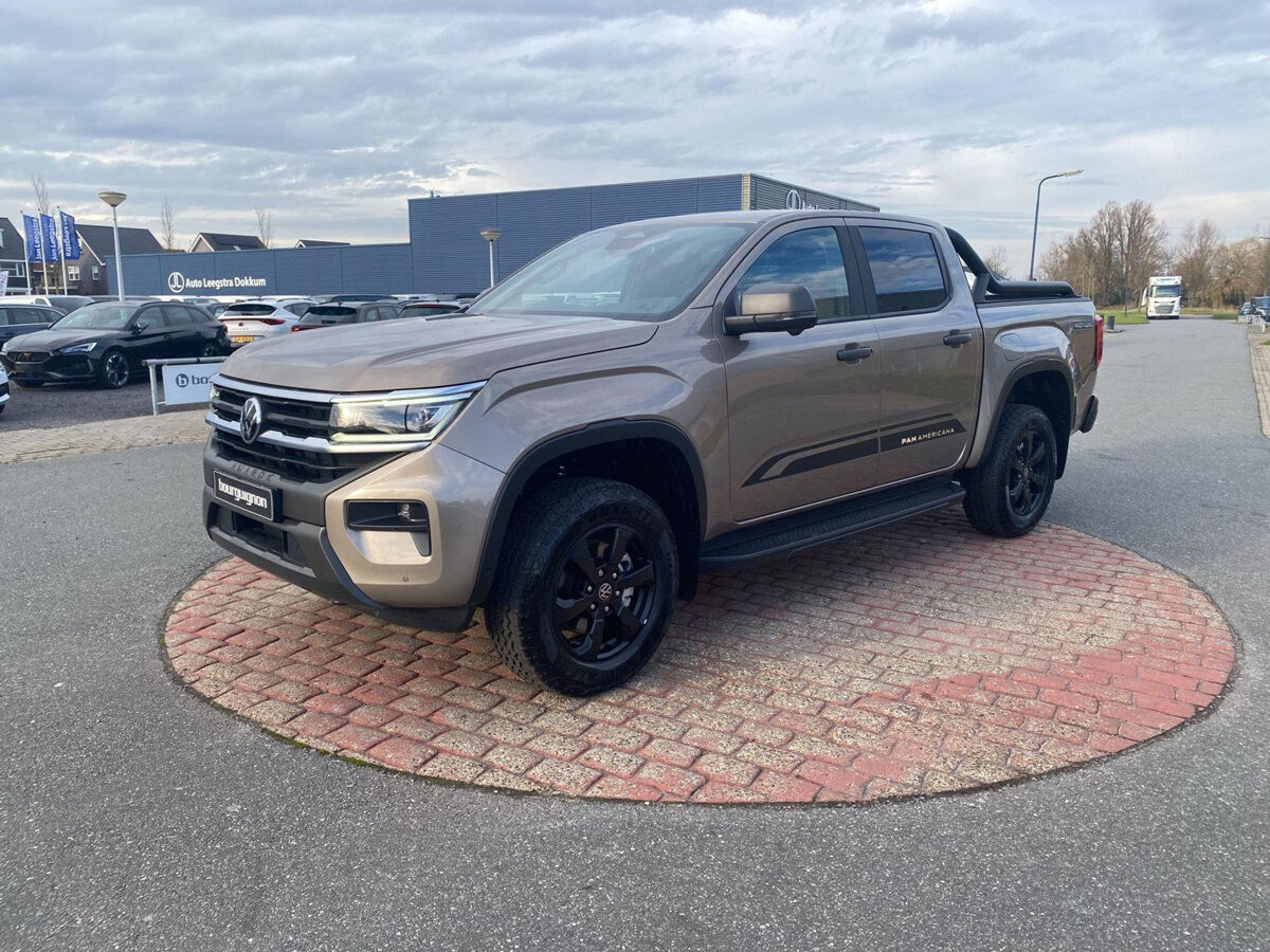 VW-Bedrijfswagens Amarok 3.0 TDI 4Motion Double Cab PanAmericana | Adapt. Cruise | 360° View | Trekhaak | Leder |