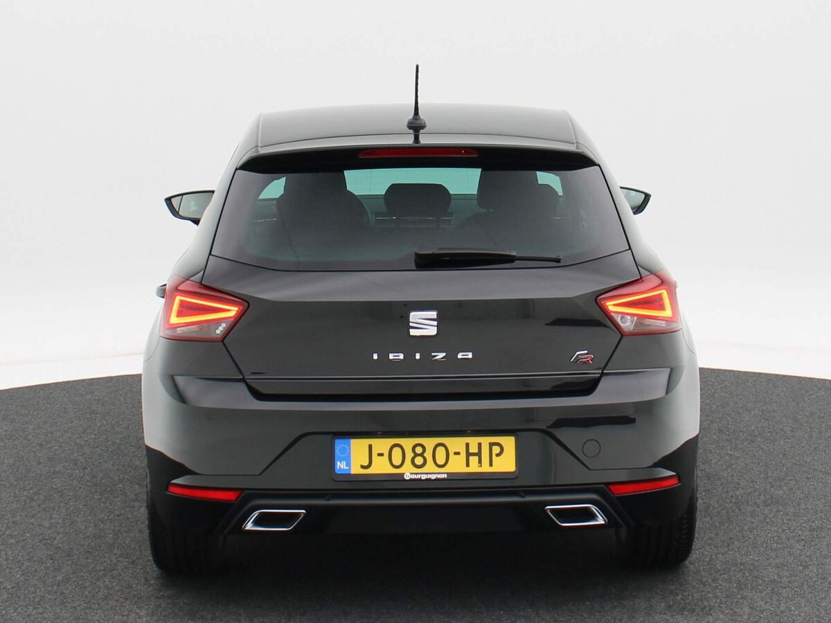 SEAT Ibiza 1.0 TSi Automaat FR Business Intense | Achteruitrijcamera | Stoel Verwarming | ECC | Carplay | Navigatie | Parkeersensoren | Privacy Glass | 17 Inch