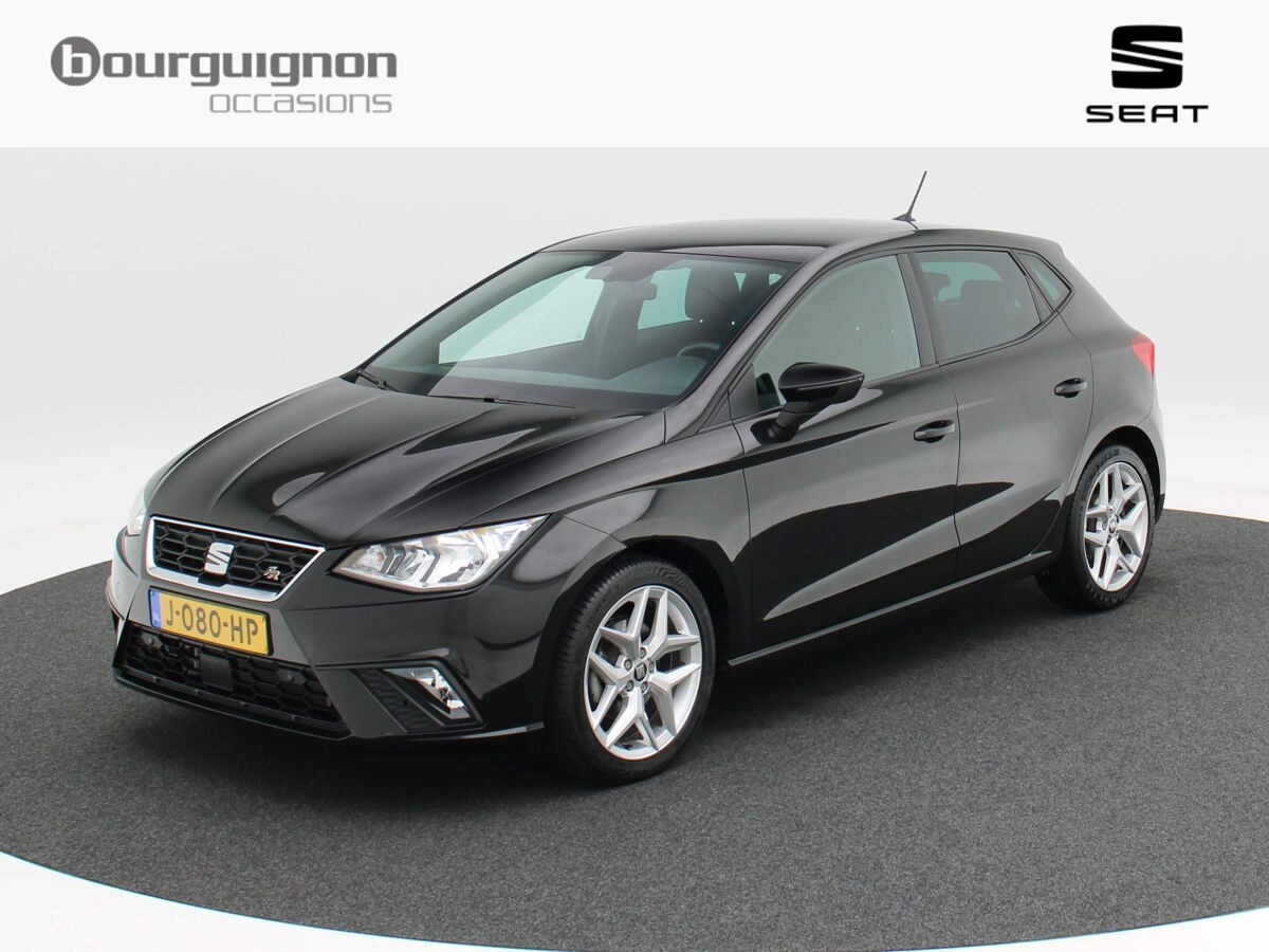 SEAT Ibiza 1.0 TSi Automaat FR Business Intense | Achteruitrijcamera | Stoel Verwarming | ECC | Carplay | Navigatie | Parkeersensoren | Privacy Glass | 17 Inch