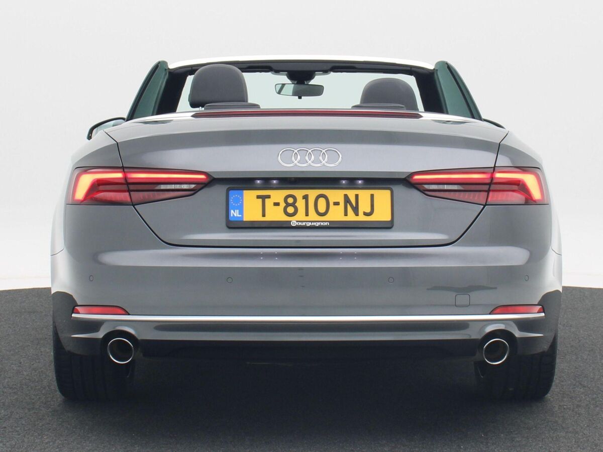 Audi A5 Cabriolet 40 TFSi Design Pro Line Plus | Adaptive Cruise | B&O Sound | Stuur Verwarming | Achteruitrijcamera | Parkeersensoren | ECC | LED | Navigatiesysteem | 19 Inch