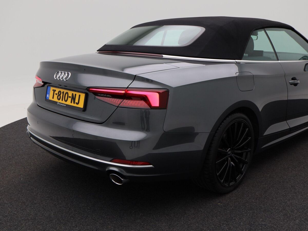 Audi A5 Cabriolet 40 TFSi Design Pro Line Plus | Adaptive Cruise | B&O Sound | Stuur Verwarming | Achteruitrijcamera | Parkeersensoren | ECC | LED | Navigatiesysteem | 19 Inch