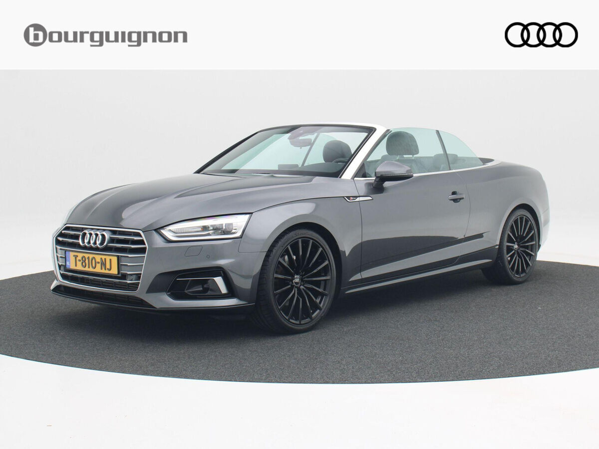 Audi A5 Cabriolet 40 TFSi Design Pro Line Plus | Adaptive Cruise | B&O Sound | Stuur Verwarming | Achteruitrijcamera | Parkeersensoren | ECC | LED | Navigatiesysteem | 19 Inch