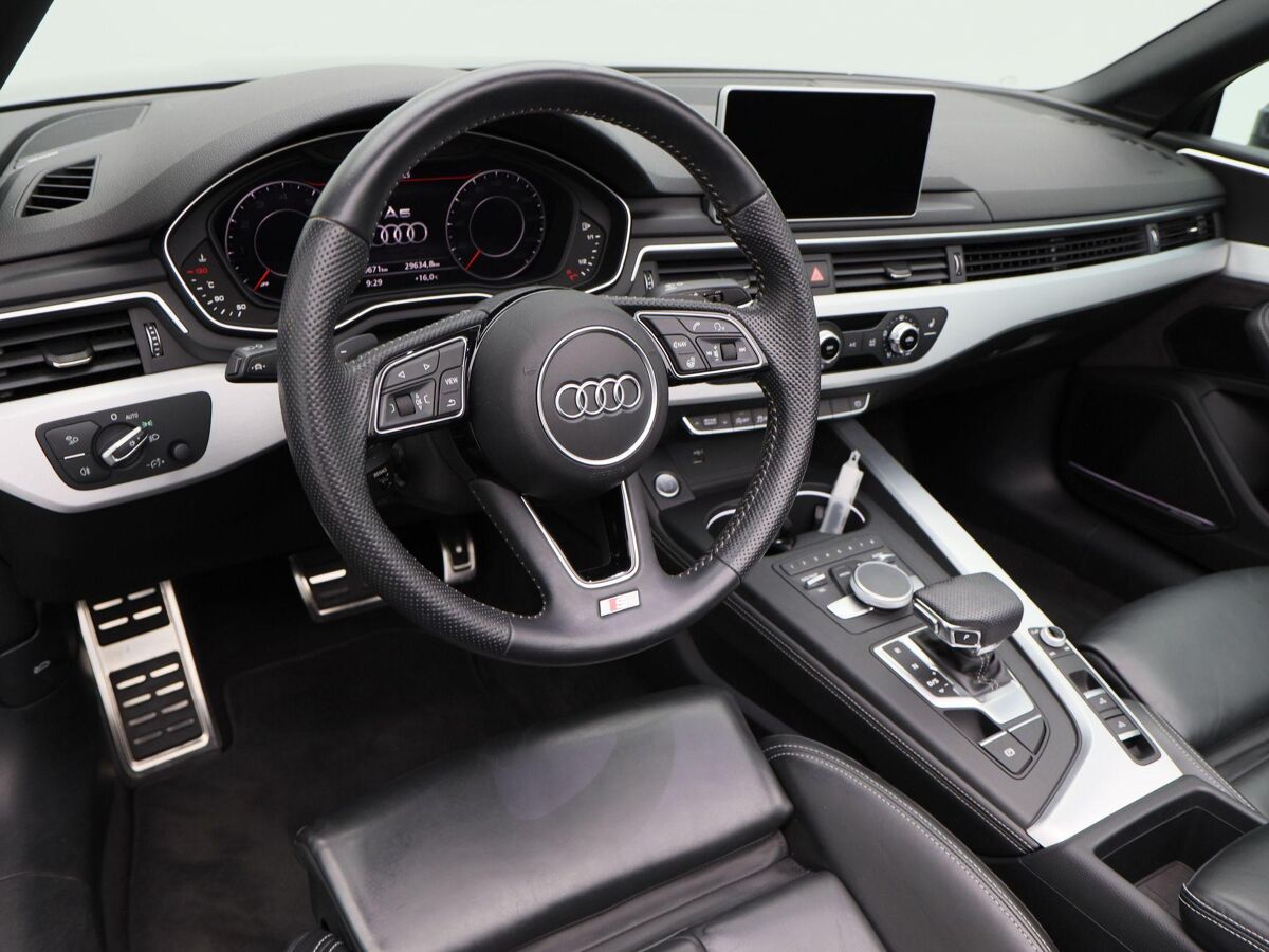 Audi A5 Cabriolet 40 TFSi Design Pro Line Plus | Adaptive Cruise | B&O Sound | Stuur Verwarming | Achteruitrijcamera | Parkeersensoren | ECC | LED | Navigatiesysteem | 19 Inch