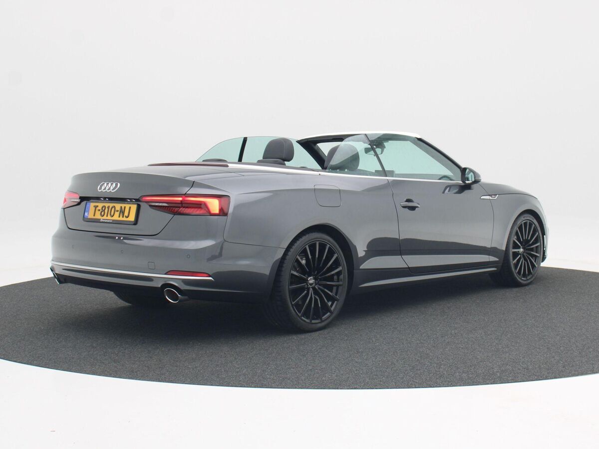 Audi A5 Cabriolet 40 TFSi Design Pro Line Plus | Adaptive Cruise | B&O Sound | Stuur Verwarming | Achteruitrijcamera | Parkeersensoren | ECC | LED | Navigatiesysteem | 19 Inch