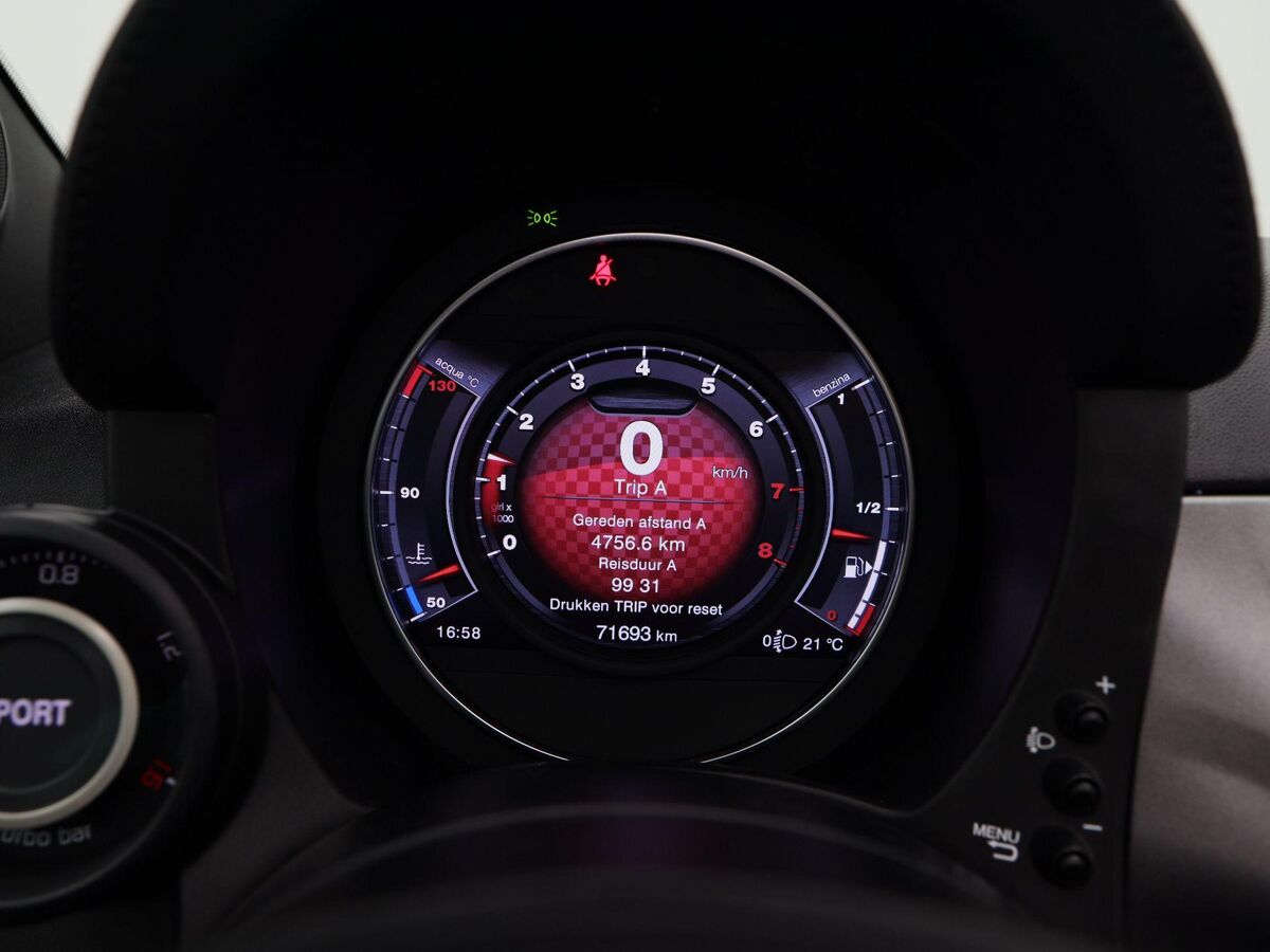 Fiat 500 C 1.4 T-Jet 165 Pk Abarth Turismo | Climate Controle | Leder | Sportstoelen | Uconnect | 17 Inch | 71.669 Km!!