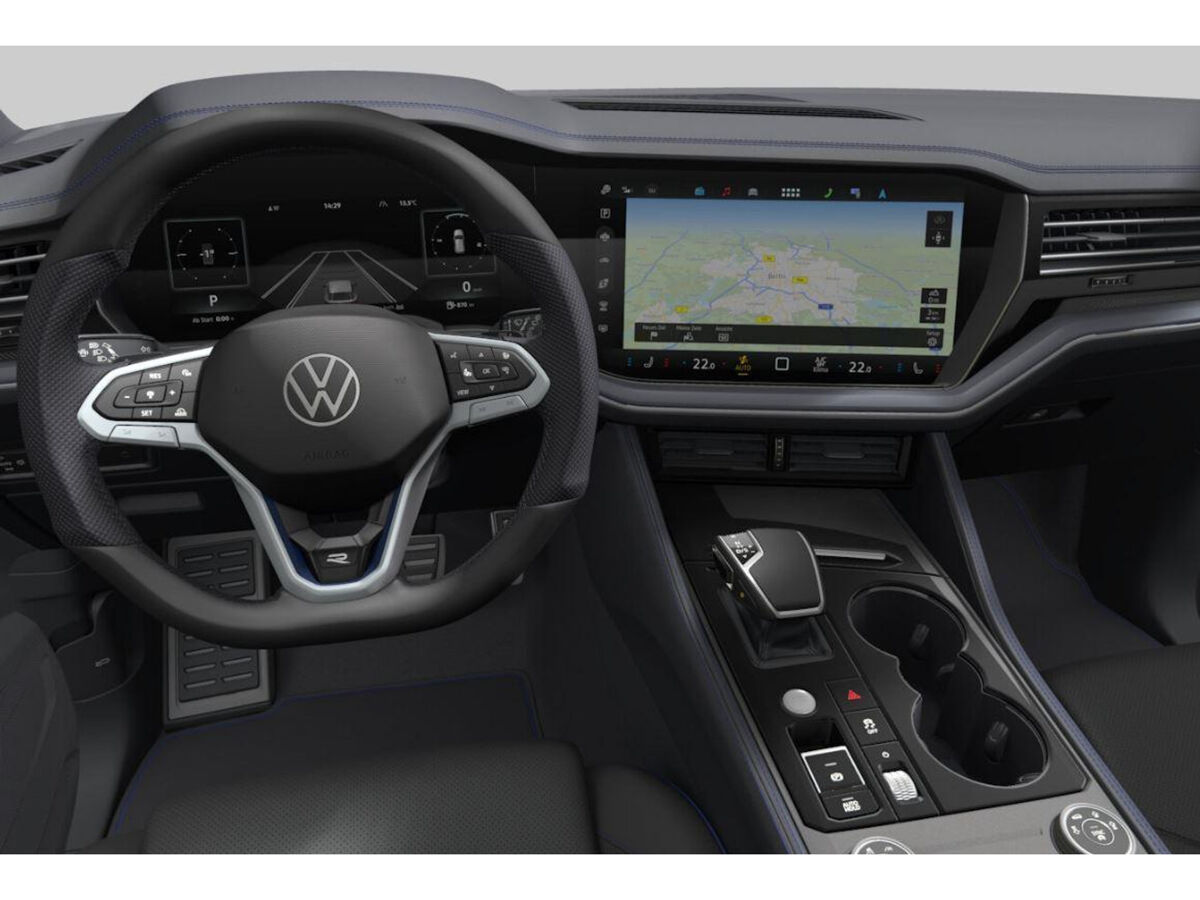 Volkswagen Touareg R Edition 3.0 eHybrid 340 kW / 462 pk SUV 8 versn. | Luchtvering | Soft Close | Trekhaak | HUD | 4 Motion | Dynaudio | Massagestoelen | 22" Velgen | Matte Lak |