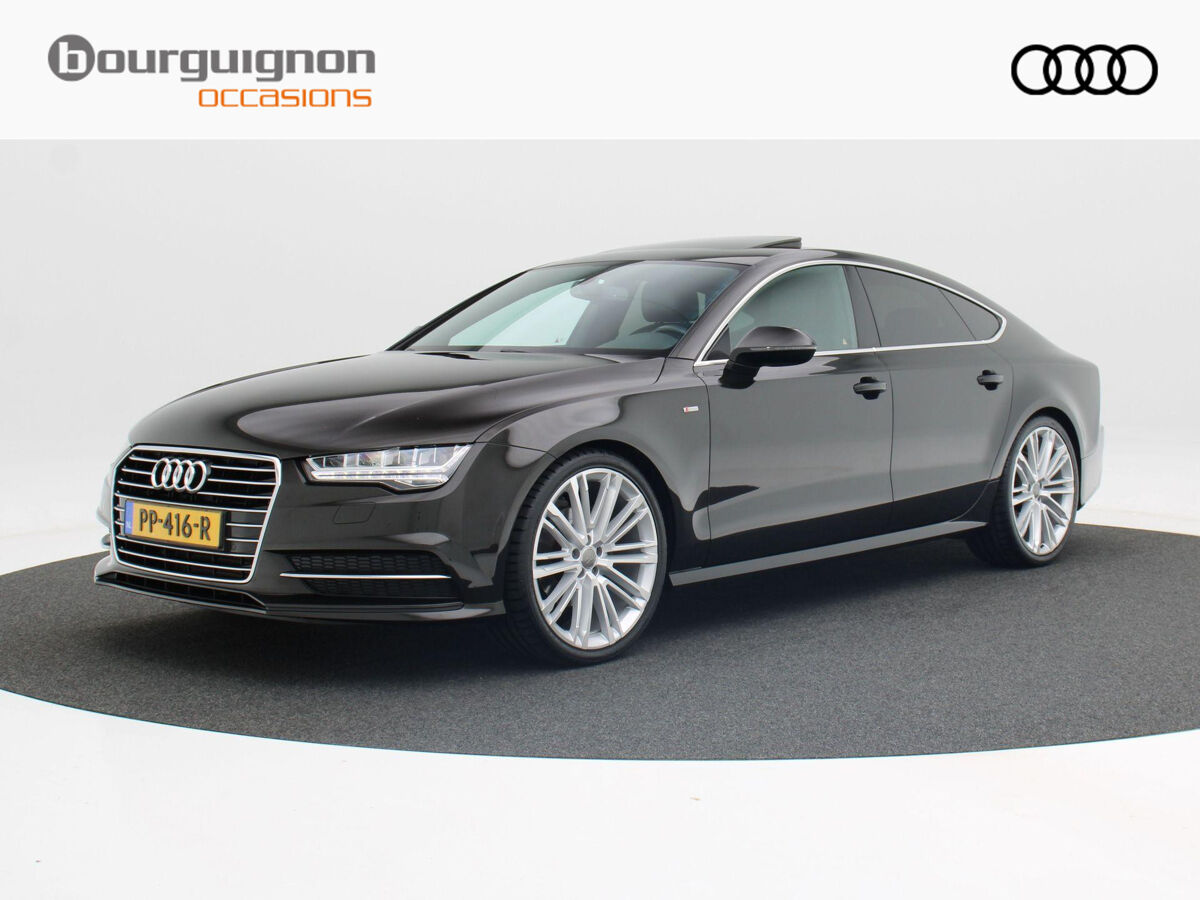 Audi A7 Sportback 1.8 TFSi 190 Pk S-Line Automaat 5-Persoons | Full LED | Navigatie | Leder | 21 Inch | Open Dak | Privacy Glass